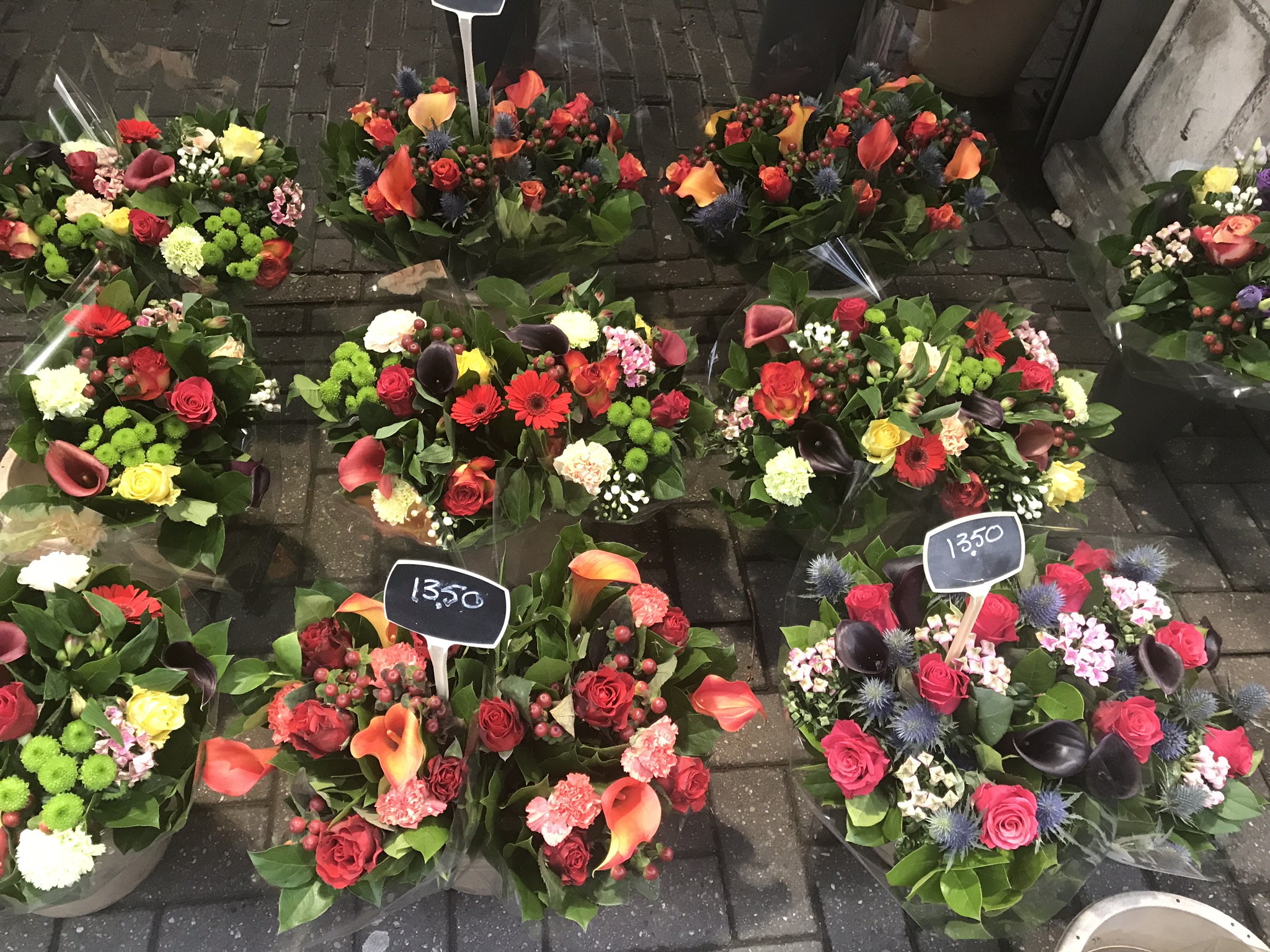 Tulipanes en el mercado de Ámsterdam