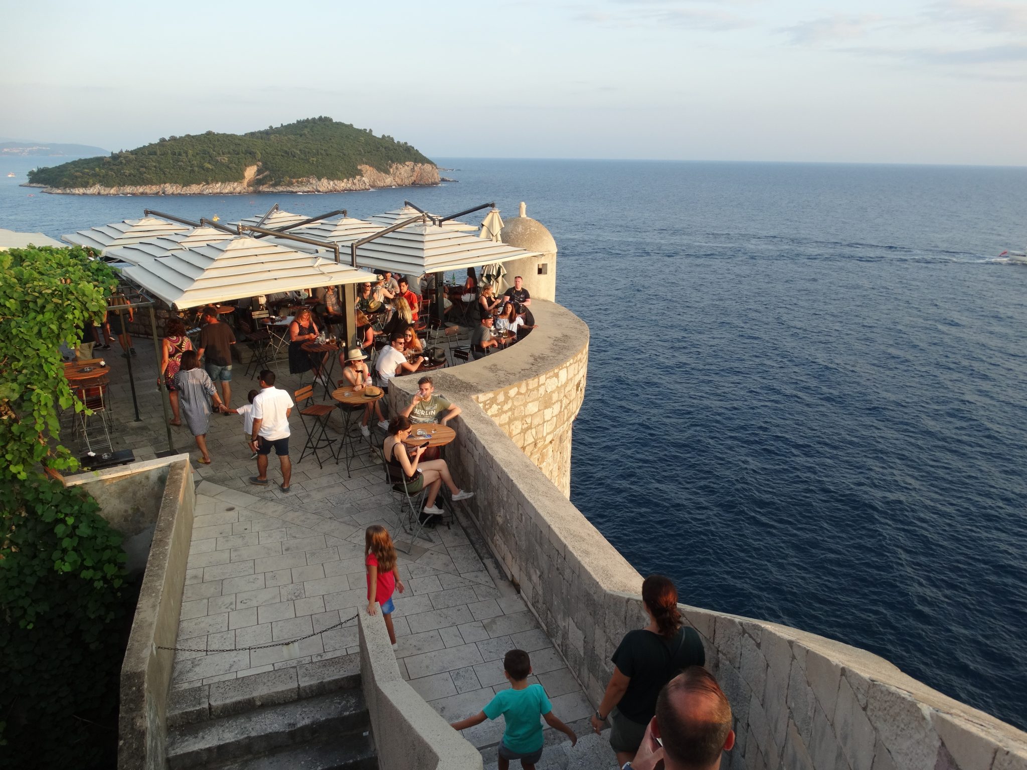 Atardecer desde la muralla de Dubrovnik